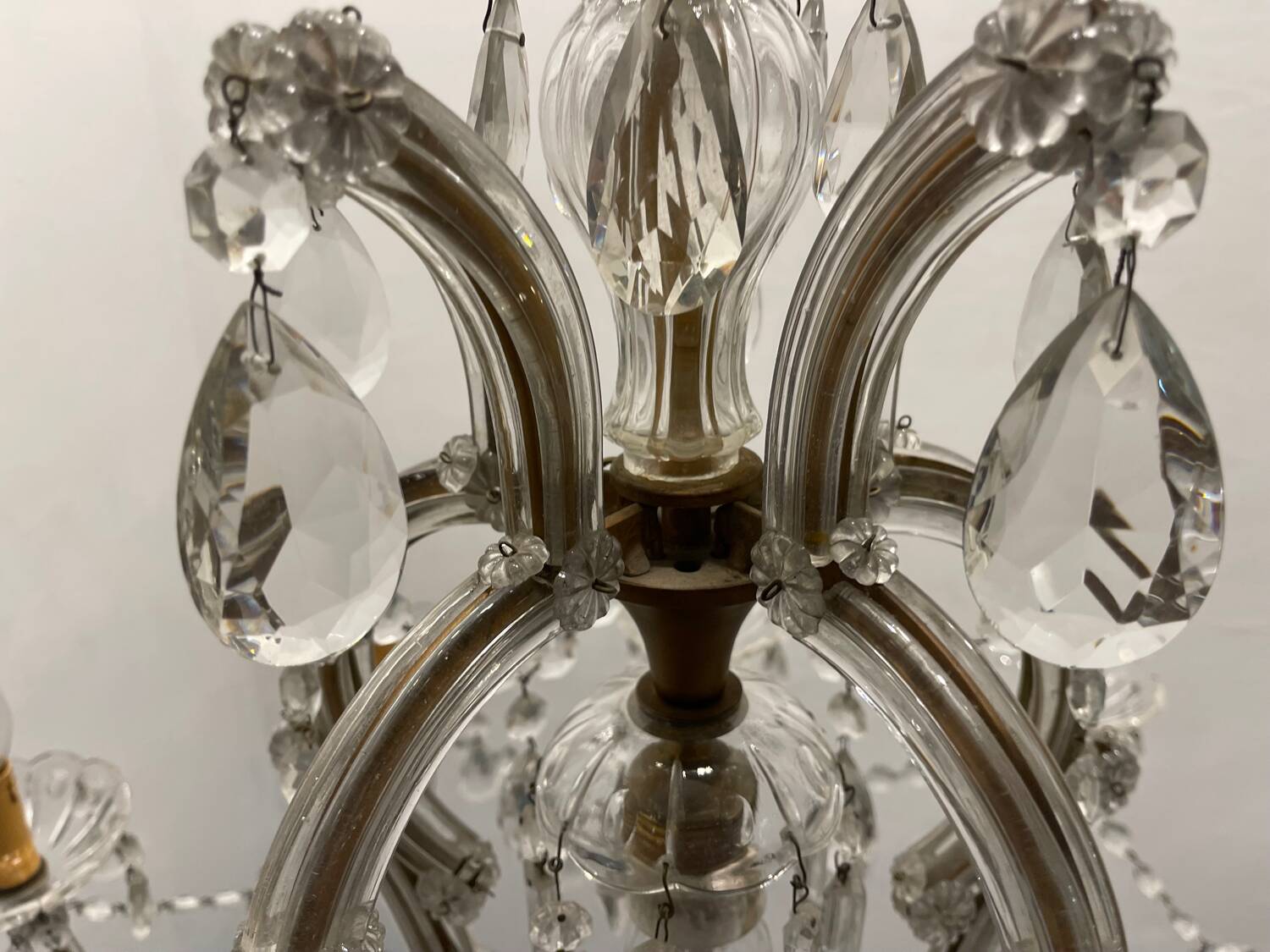 Large Crystal Maria Teresa Chandelier 1950's
