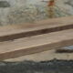 Pair of large solid wood benches XIXth