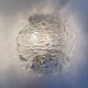 Ensemble de 2 grands appliques en verre à glace des années 1970.