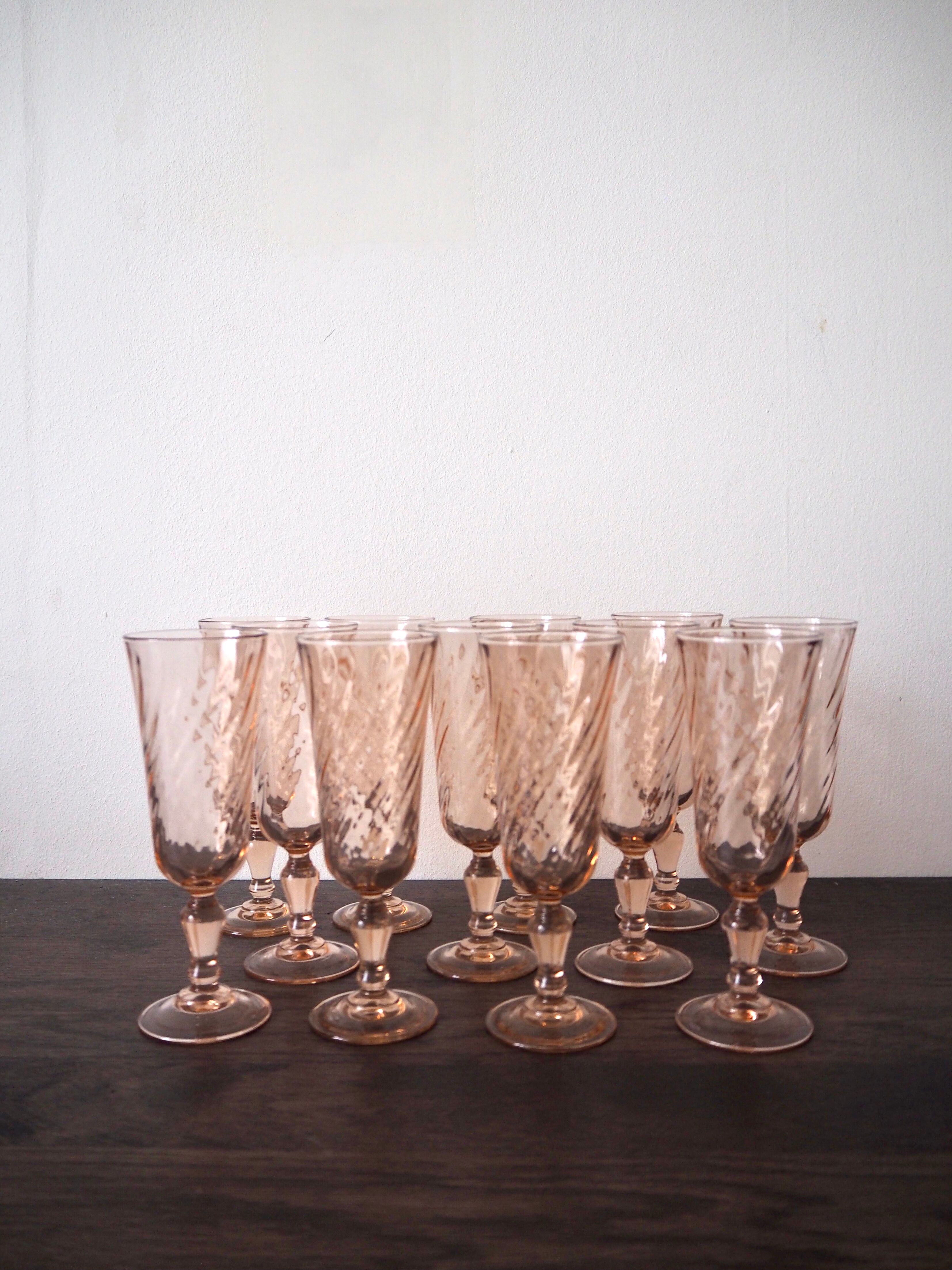 Set of 6 Rosaline flutes