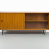 Buffet vintage en teck avec portes coulissantes, 1971