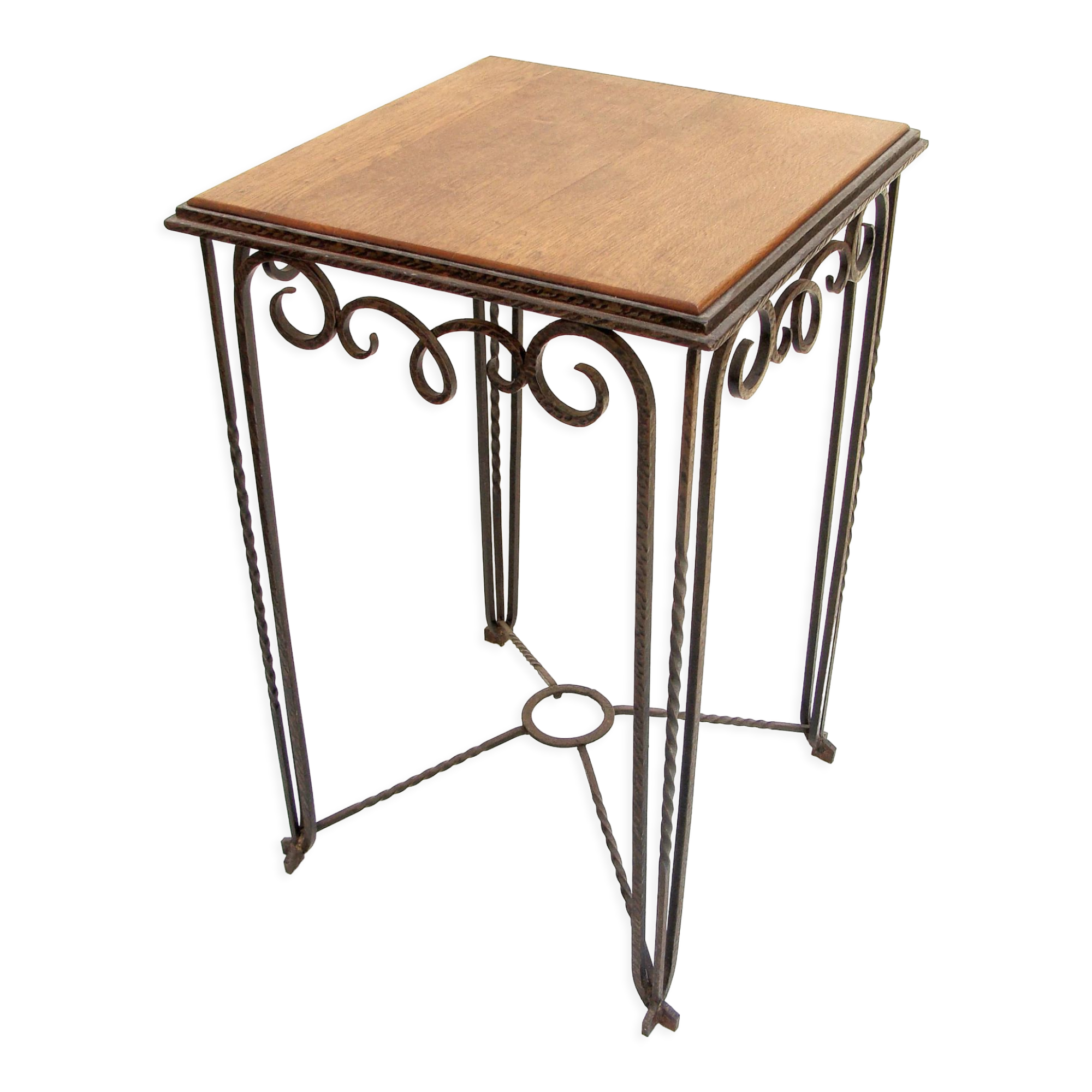 Art Deco console wood and metal