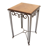 Art Deco console in wood and metal