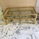 Coffee table with 2 brass and glass tops signed Pierre Vandel Paris, circa 70s.