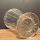 Vase on pedestal in cut crystal mid-twentieth century