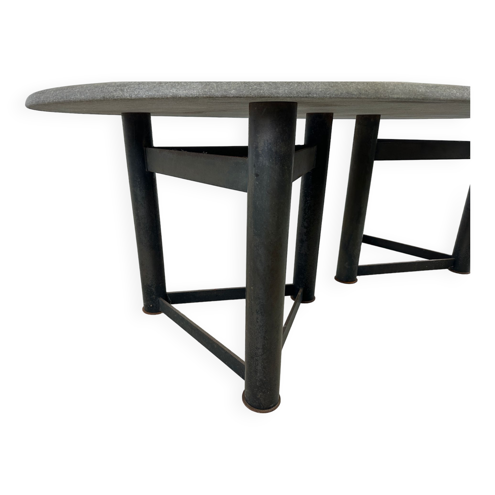 Oval dining table 1970s