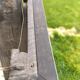 Miroir vert olive ancien