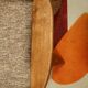 Vintage armchair brown granola oak wood design by Chierowski 366