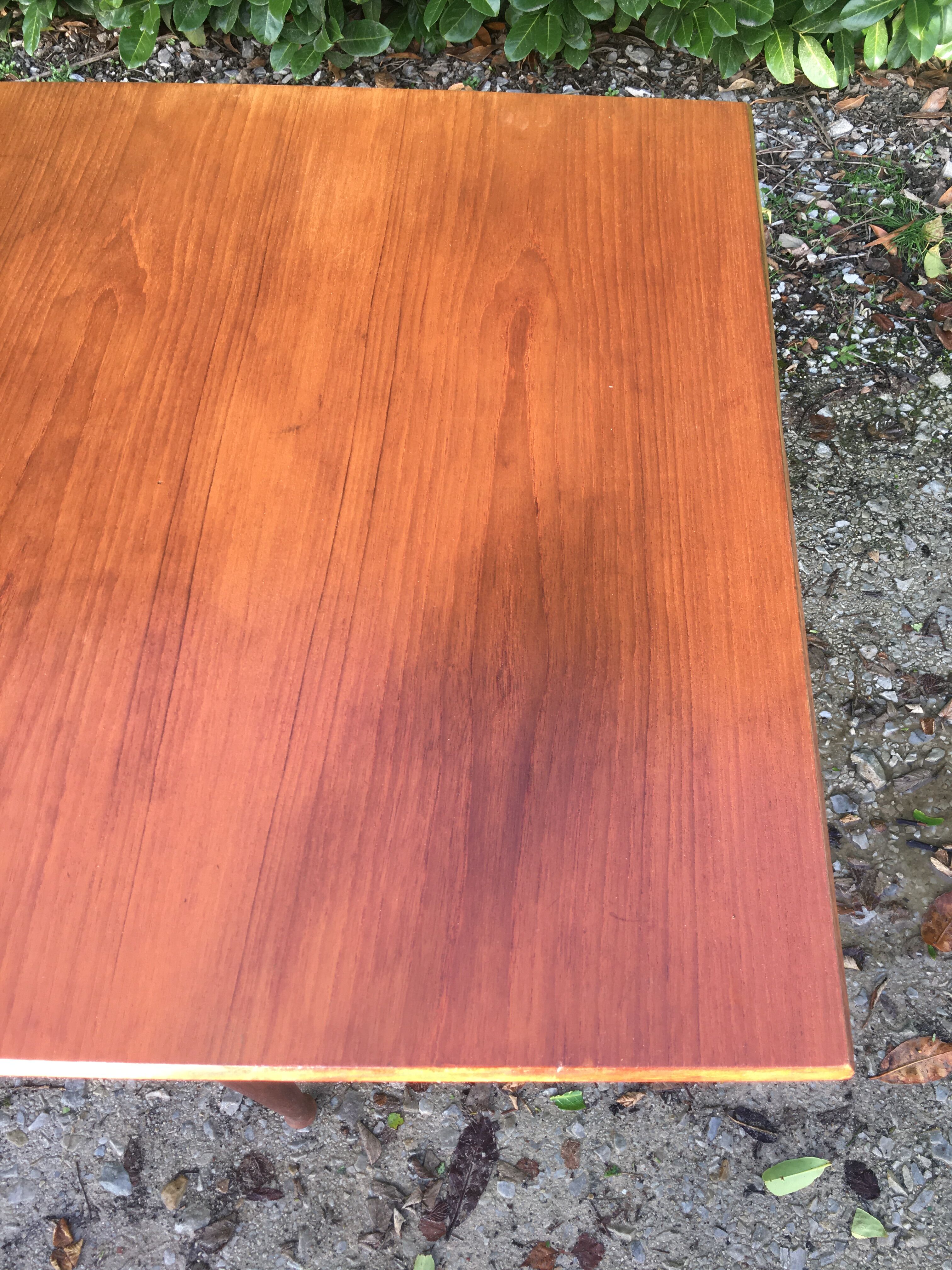 Scandinavian table vintage teak butterfly extension