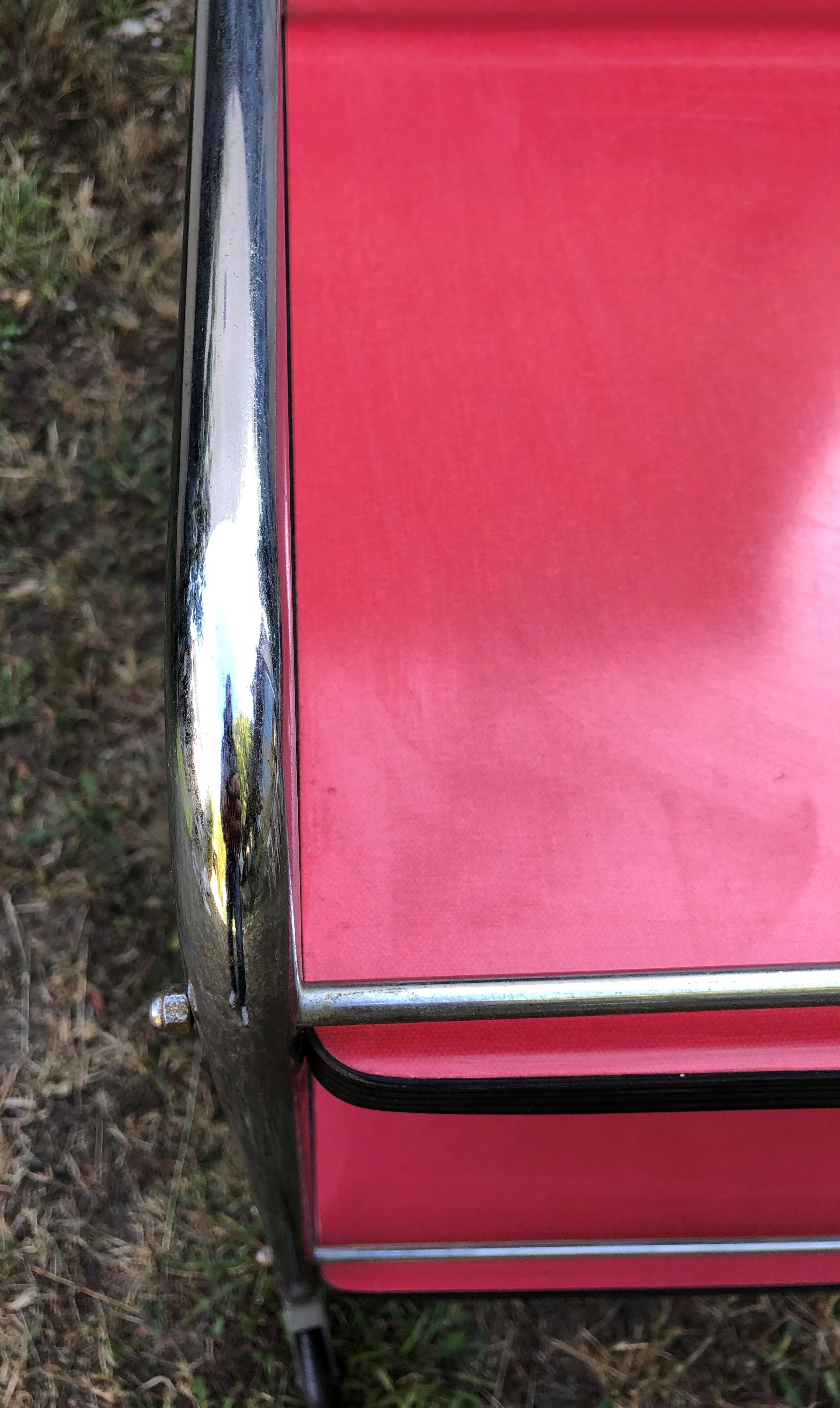 Vintage red formica server