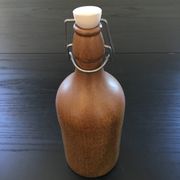 Beige stoneware bottle