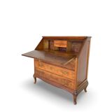 Antique Italian secrétaire in solid walnut, 1920s/1930s.
