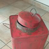 Red metal lantern