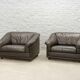 Comfortable Leolux Seal Brown Leather Lounge Chairs The Netherlands 1970s