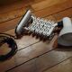 Accordion wall lamp, white lacquered metal