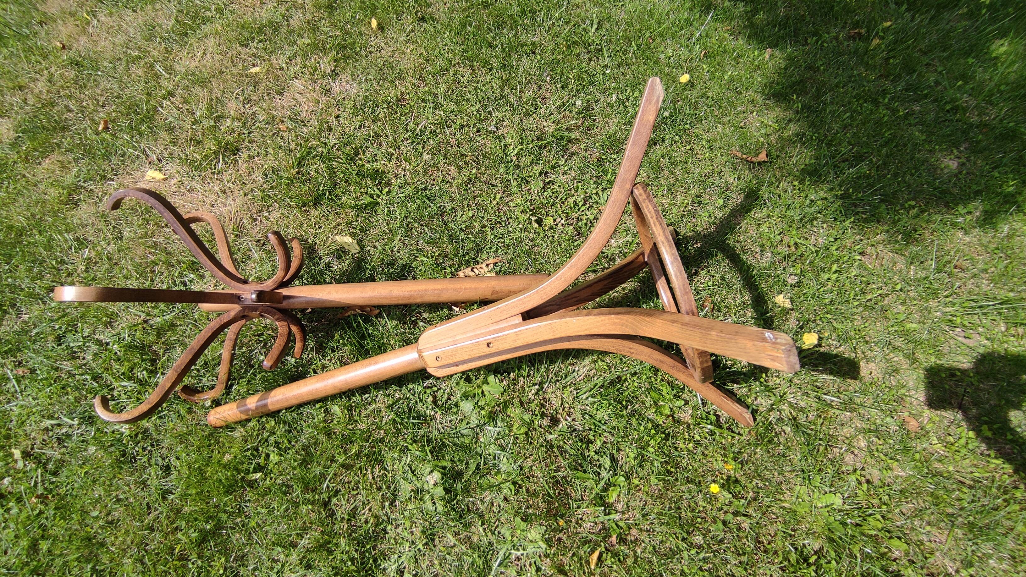 Baumann wooden parrot coat rack