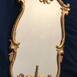 Old bronze mirror signed