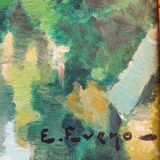 Peinture à l'huile d'Édouard Jules Eveno