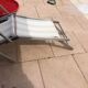 Former chilean lounge chair with armrests and feet rest