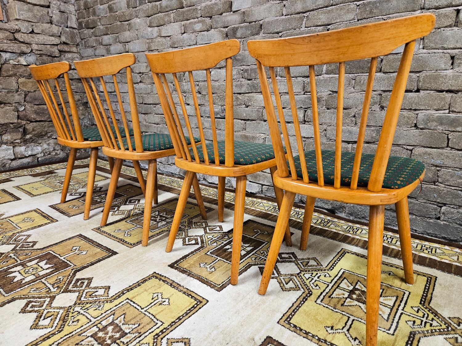 Set de 4 chaises bistrot modèle Baumann année 70'