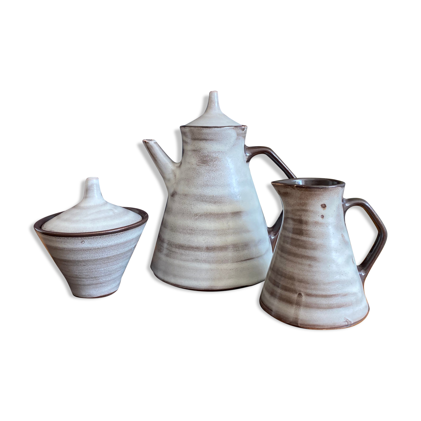 Set théière céramique vintage années 50