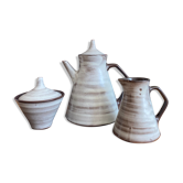 Set théière céramique vintage années 50