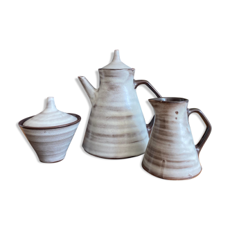 Vintage ceramic teapot set 50s