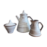 Vintage ceramic teapot set 50s