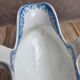 Antique sauce boat Jules Vieillard & Cie Bordeaux – Garland model - Fine earthenware 19th century