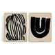 Pair of giclee prints, abstract wall art set of two, 50x70cm