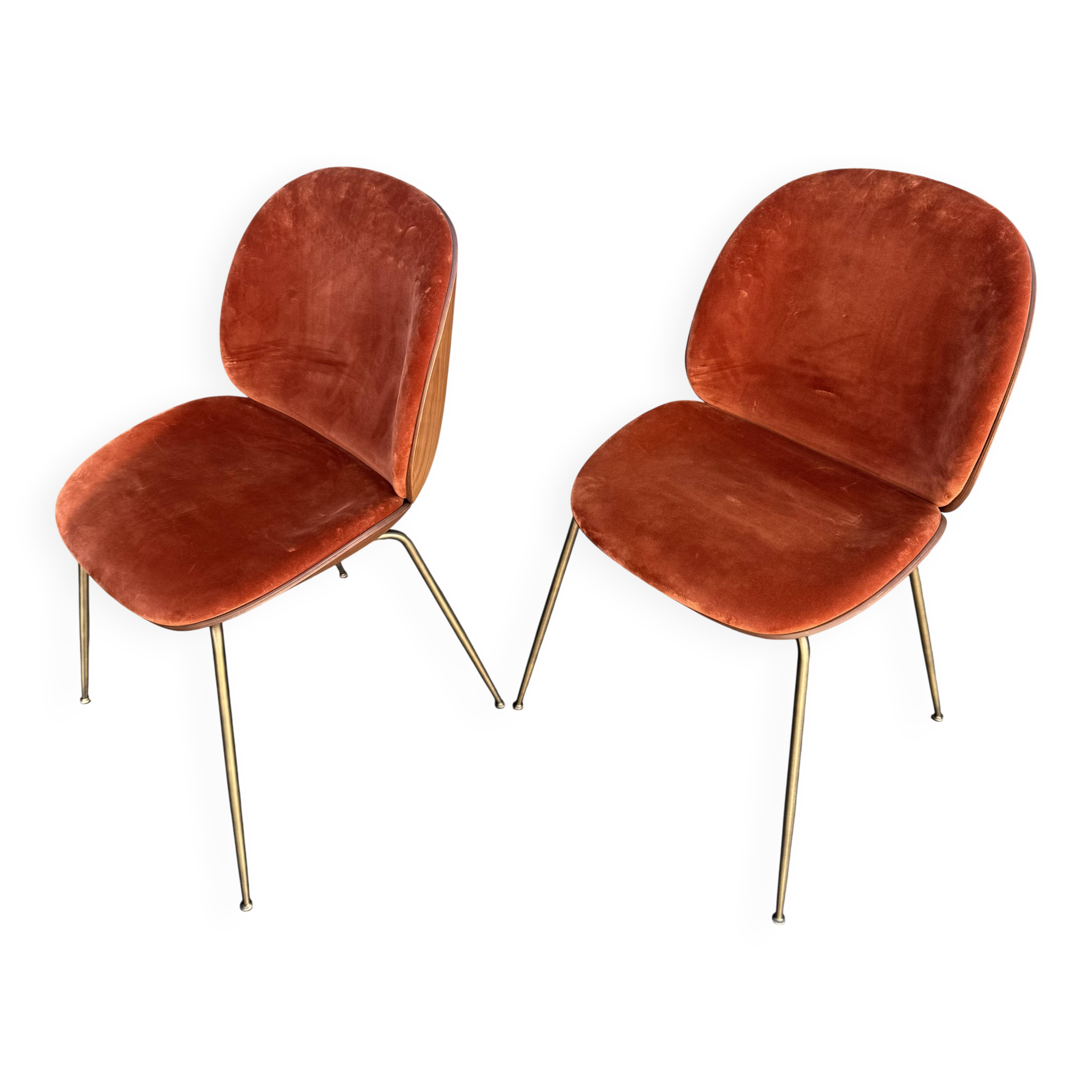 Pair of Gubi Beetle Chairs