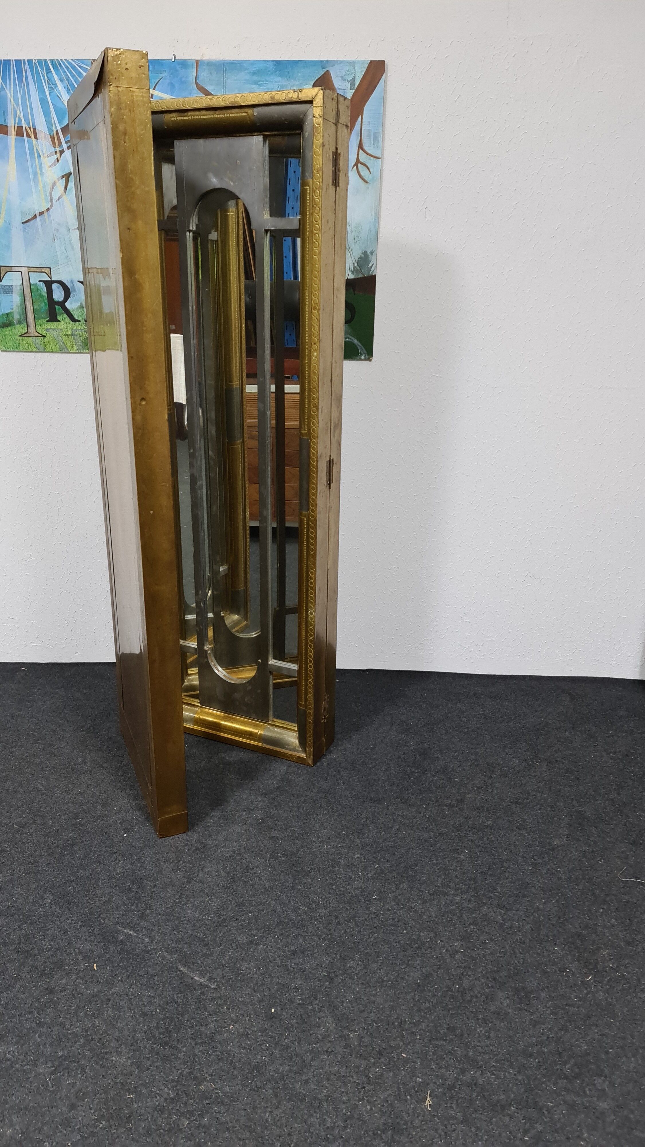 Vintage Brass mirror room divider