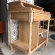 Bureau secrétaire console bois clair vintage Alphonse avec tiroir