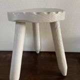 Painted brutalist stool