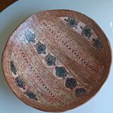 large ceramic fruit bowl with ethnic and turtle decoration 2007