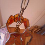 Tiffany-style stained glass pendant light