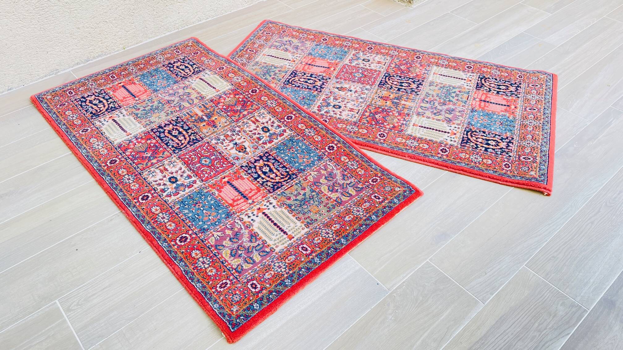 Pair of Vintage Rugs, Art Deco Inspiration