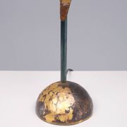 Lampe de table faite main en laiton Robert Kostka 1980 France