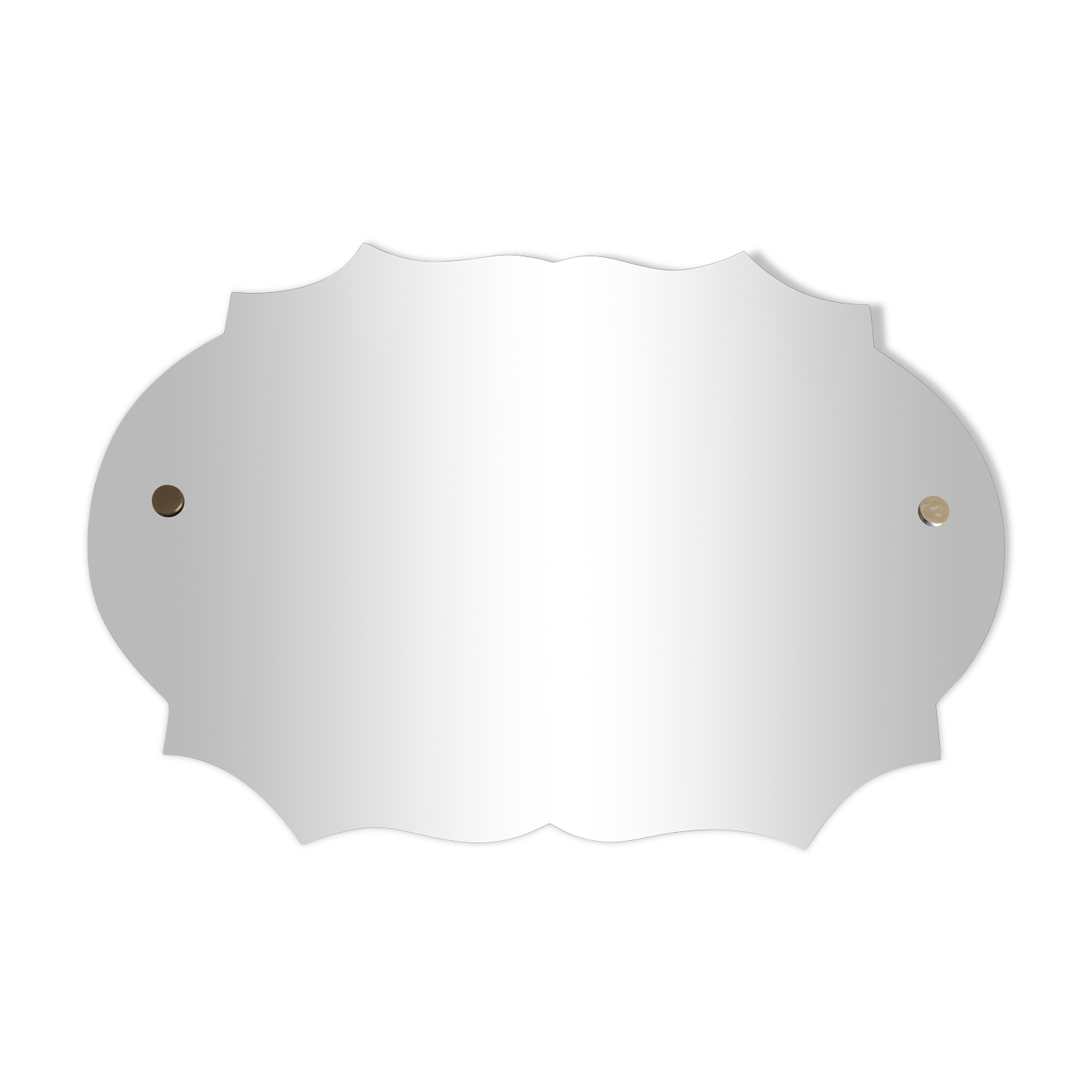 Bevelled and chiseled mirror 60x40cm