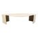 Vintage travertine coffee table by Roche Bobois, 1970s