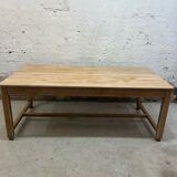 Light oak farmhouse table