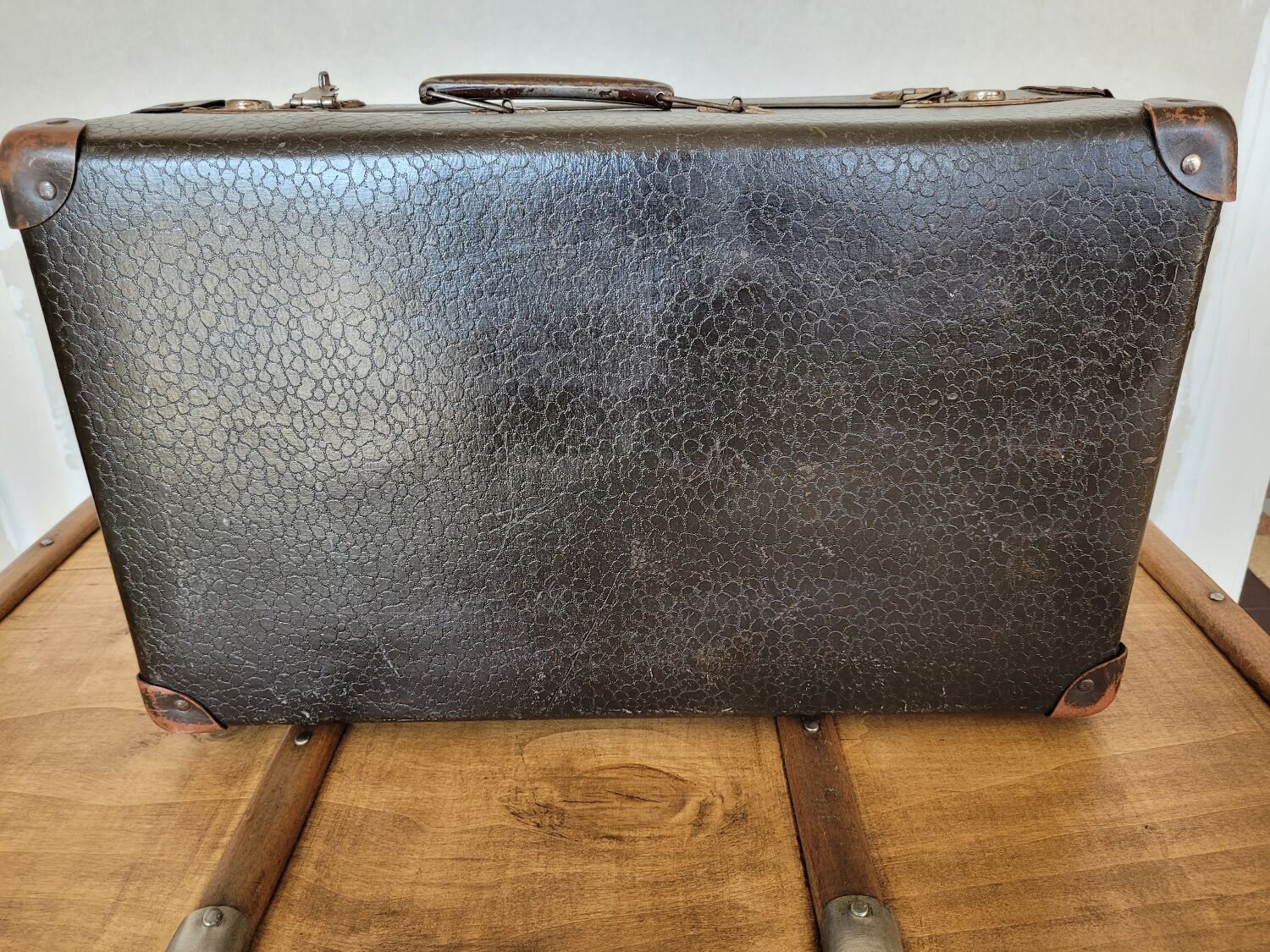 Antique cardboard suitcase