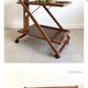 Folding rolling dessert trolley service table