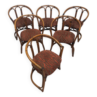 Magnifiques chaises vintage en bambou.