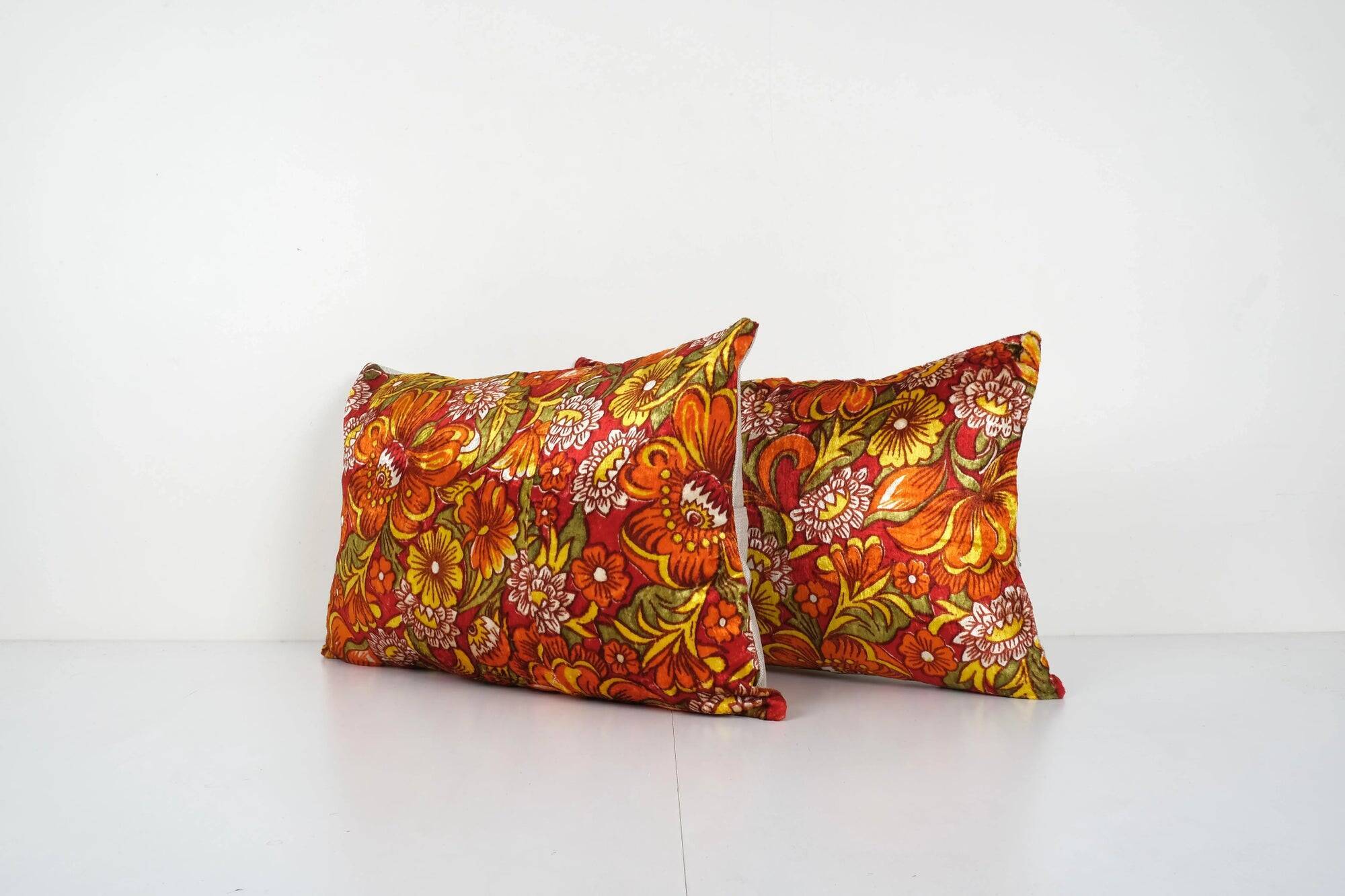 Lot de 2 housses de coussin turque vintage 61x41 cm