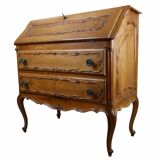 Louis XV style writing desk in walnut – 20th century