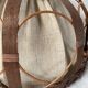 Suspension vintage en rotin et lin