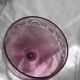 14cl wine glass, Nancy Houillon crystal, lined with amethyst art deco