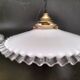 Pair of opaline pendant lights