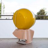 1970 fiberglass telephone booth with light